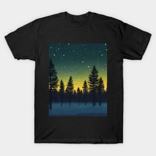 dark night in the forest T-Shirt